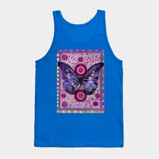 Purple Butterfly Tank Top